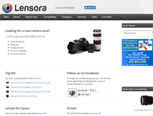 Tablet Screenshot of lensora.com